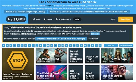 CUII sperrt Ausweichdomains von Serienstream.to